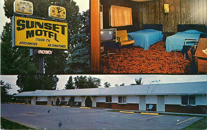 Sunset Motel - OLD POSTCARD PHOTO